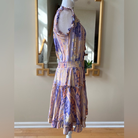 Dear John Anthropologie Melodie Tiered Ruffle Dress in Southwest Meadow Medium - Picture 7 of 16